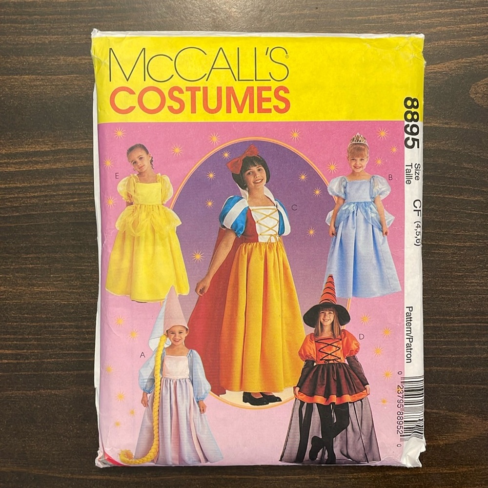 McCall’s Costumes Pattern 8895